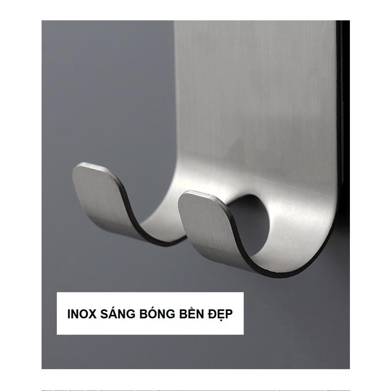 Móc inox Treo Dao Cạo Râu dán tường Móc inox Treo Đồ Đa Năng keo dán chống nước