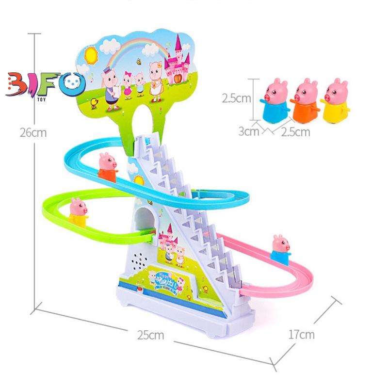LẺ 1 phụ kiện leo cầu thang trong bộ đồ chơi Heo peppa, Heo Piggy, Vịt vàng, Heo hồng mẫu mới