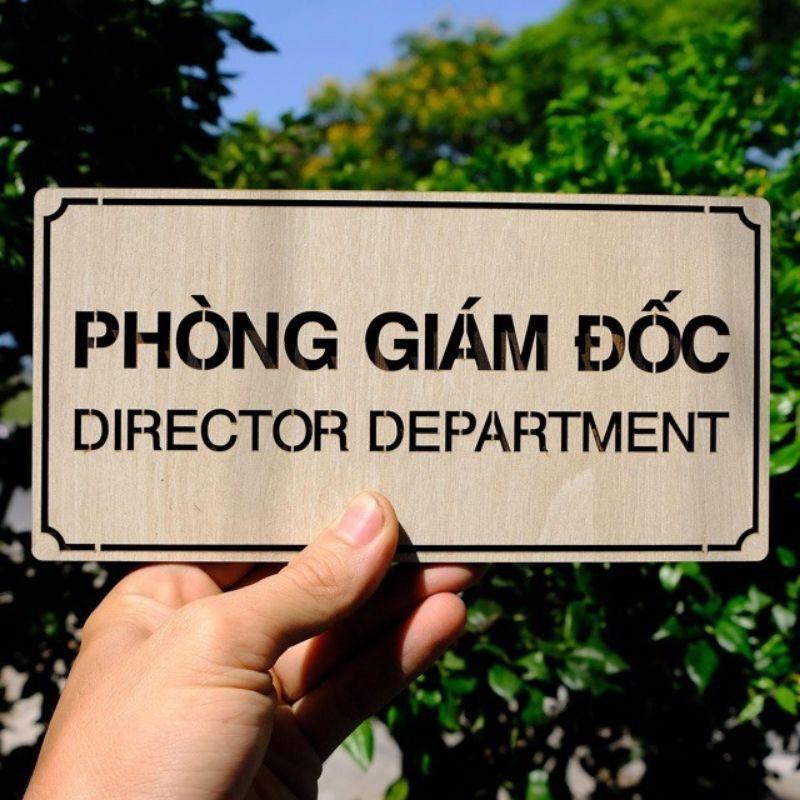 Bảng Gỗ Tên Phòng