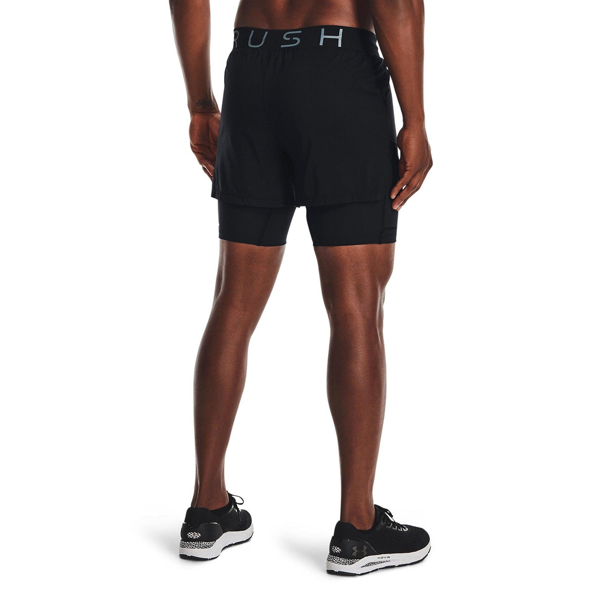 Quần ngắn thể thao nam Under Armour Rush Run 2-In-1 - 1361577-001