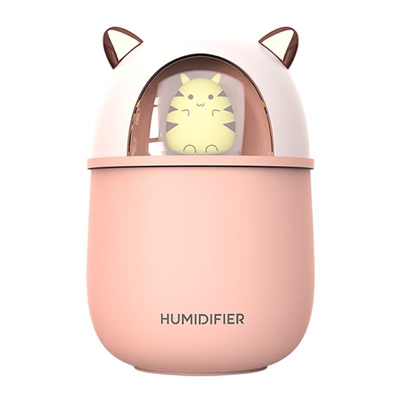 Mới Thú Dễ Thương USB Máy Phun Sương Tạo Độ Ẩm Mini Gia Đình Nhỏ Siêu Âm Thanh Mát Sương Xông Phòng Sáng Tạo Không Khí Máy Khuếch Tán Tinh Dầu Đèn LED Humidificador