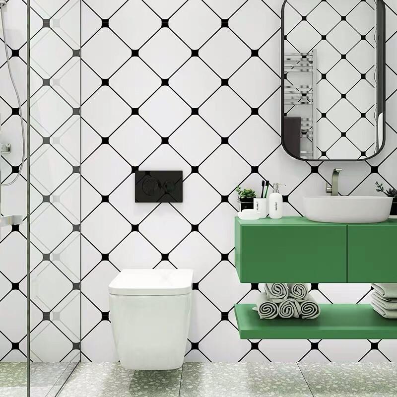 5M DECAL tráng nhôm hiện đại cho nhà bếp nhà tắm khổ 60cm keo sẵn
