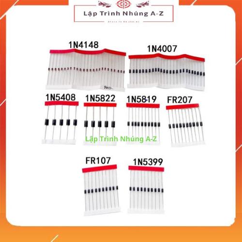 [Lập Trình Nhúng A-Z][G4] Diode 1N4148 1N4007 1N5819 1N5399 FR107 FR207 1N5408 1N5822 Các Loại
