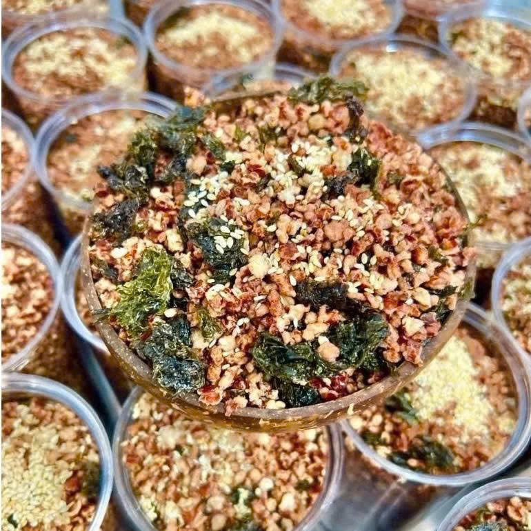 Combo 2 Hũ Cốm Gạo Lứt Rẫy Rong Biển Bh.Nong (Mỗi Hũ 180g) - Dinh Dưỡng Cho Người Ăn Vặt Healthy, Ăn Chay, Ăn Kiêng