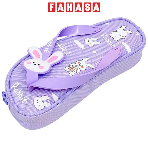 Bóp Viết Vải Hình Dép Thỏ - Yipin 17569 - Màu Tím