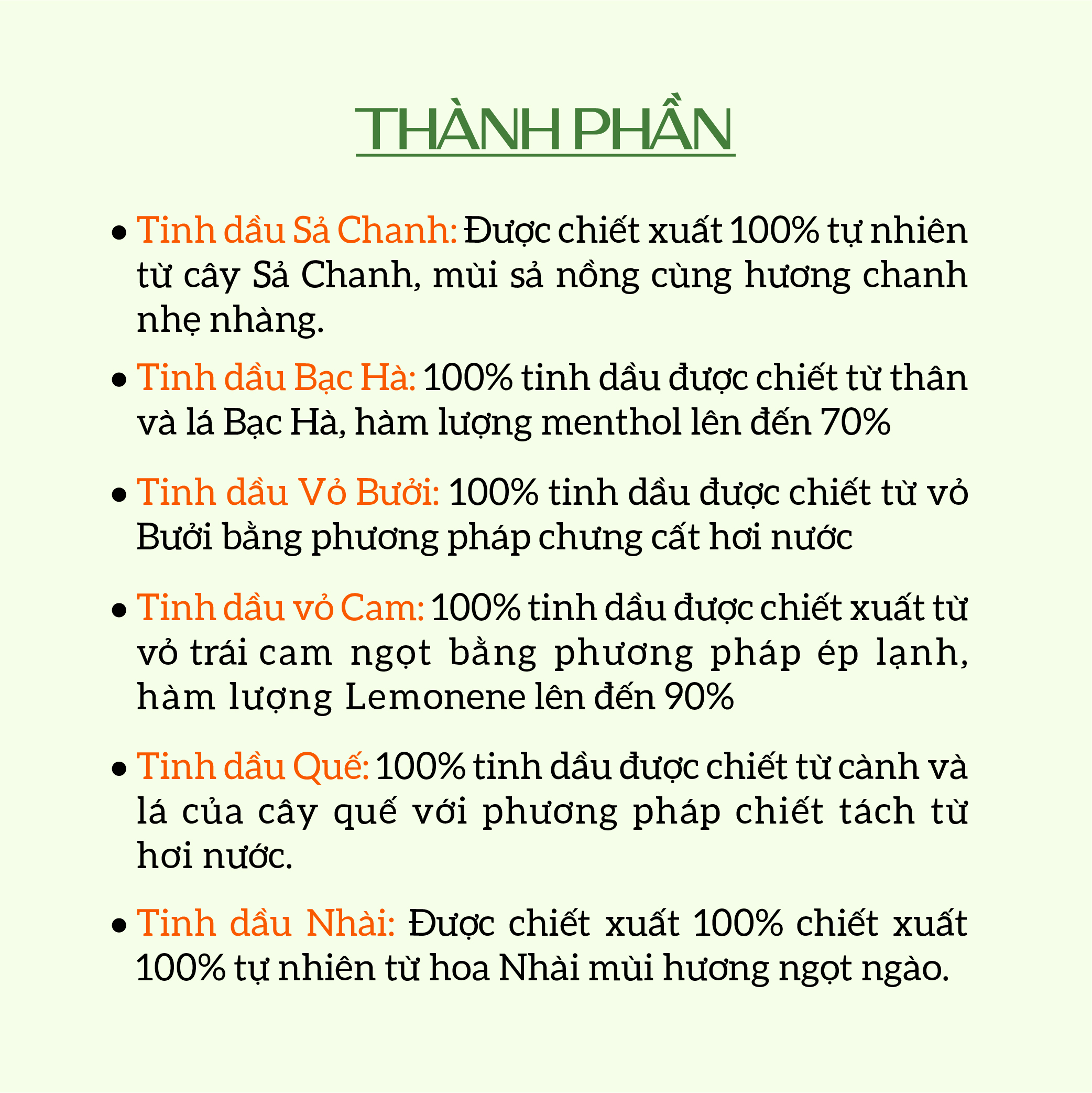 Tinh dầu treo xe ô tô cao cấp ECOCARE 7ml với thành phần nguyên chất tự nhiên, khử mùi và làm thơm xe hơi hiệu quả