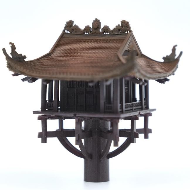 Mô hình tiểu cảnh CHÙA MỘT CỘT - bán cạn - bể cá - hòn non bộ - terrarium - tinh xảo - chất lượng cao