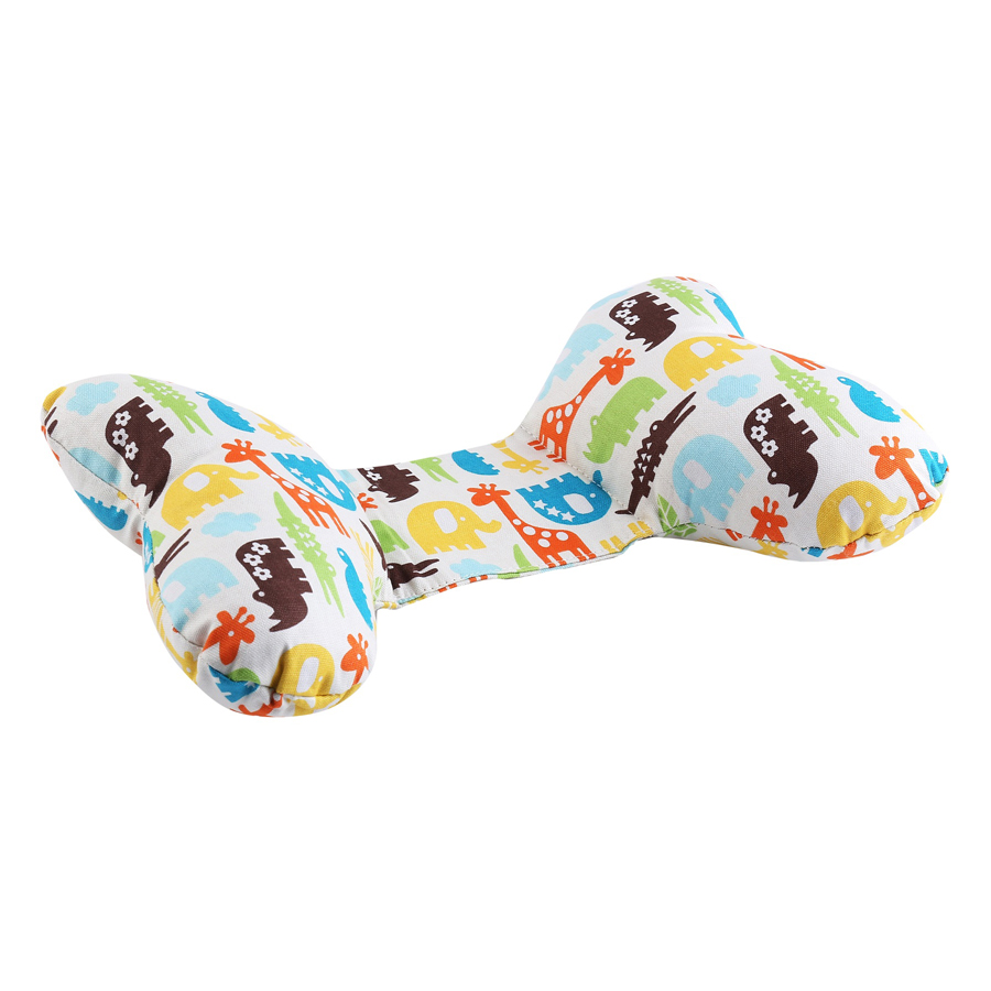 Gối Organic Cotton Cố Định Cổ Hàn Quốc GIO Ginii Neck Pillow Zoo Zoo White CONP-ZW(Trắng)