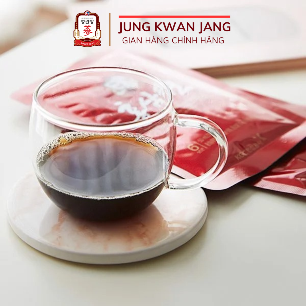 Nước Tăng Lực Hồng Sâm KGC Jung Kwan Jang 70ml x 5 Gói