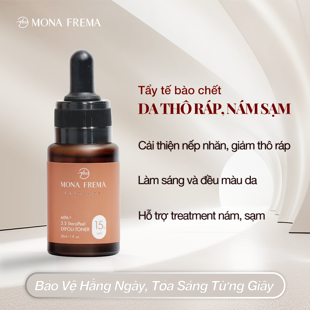 Toner Tấy Tế Bào Chết Mona Frema MPA 3.5 SteroPeel Exfoli- Toner 15% 30ml