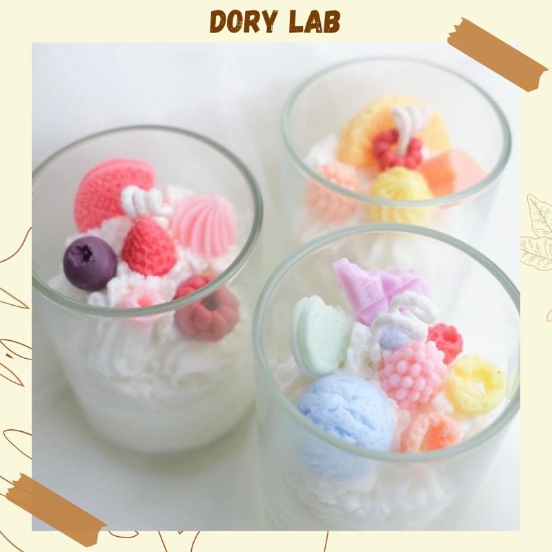 Nến Thơm Handmade Ly Tròn Topping Theo Yêu Cầu - Dory Lab