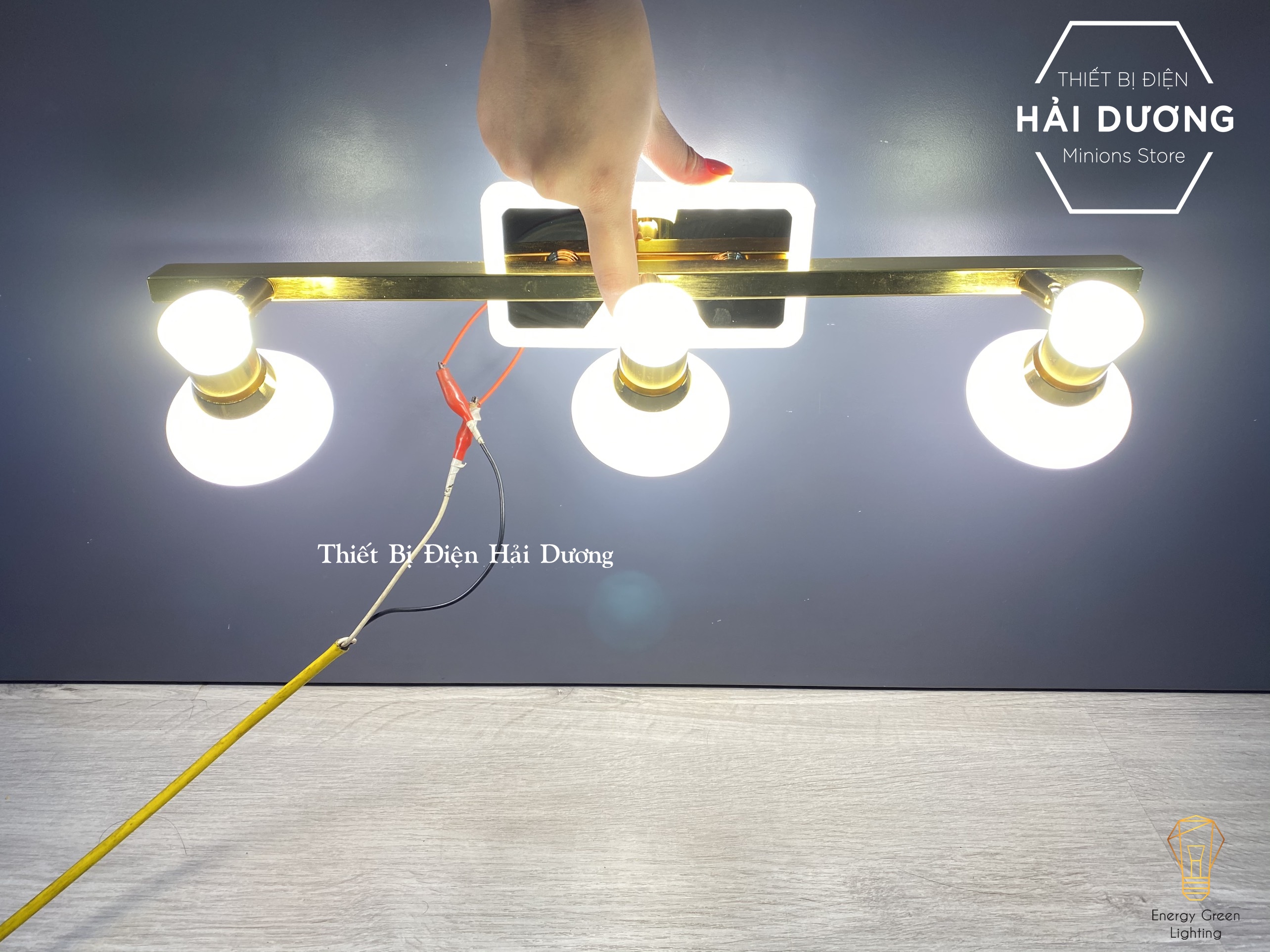 Đèn soi tranh - Đèn rọi gương Led 3 Đèn chiếu sáng 7475-3 - Điều chỉnh góc chiếu - 3 Chế độ ánh sáng