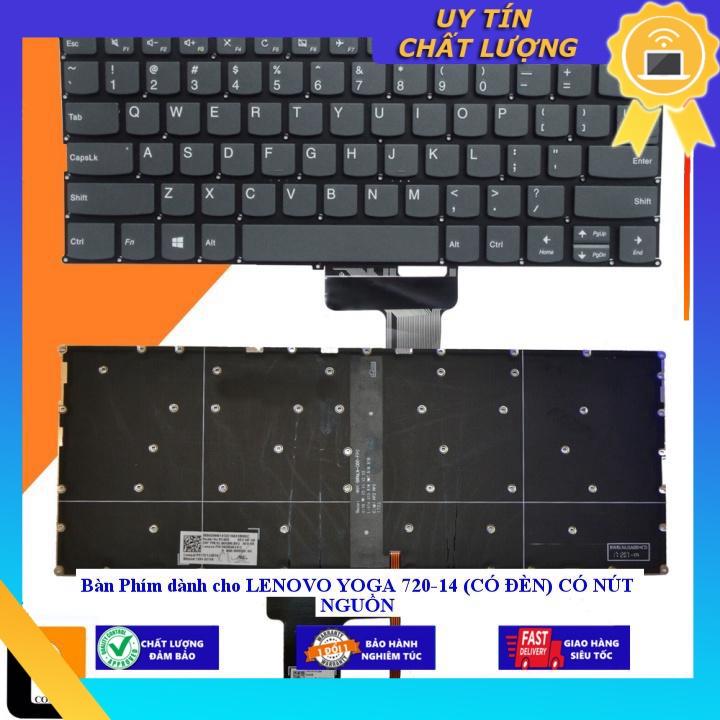 Bàn Phím dùng cho LENOVO YOGA 720-14  CÓ NÚT NGUỒN - Hàng Nhập Khẩu New Seal