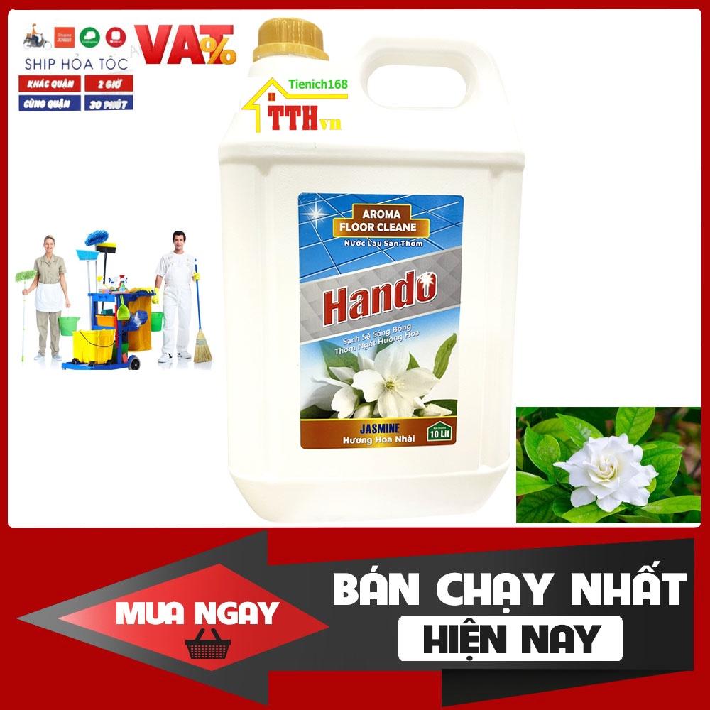 [NHÀ THƠM-DIỆT KHUẨN] Nước thơm lau sàn Hando 10L Hương Hồng dùng cho Nhà hàng,khách sạn,vệ sinh công nghiệp