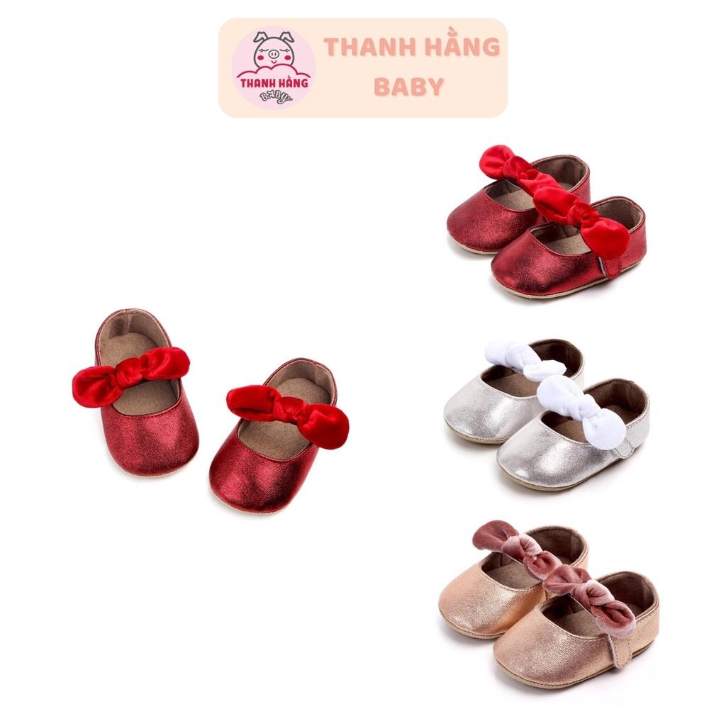 Giày Tập Đi Chống Trơn Trượt Cho Bé , Giày Cho Bé Gái Thanh Hằng Baby Từ 11 Đến 13 Cm