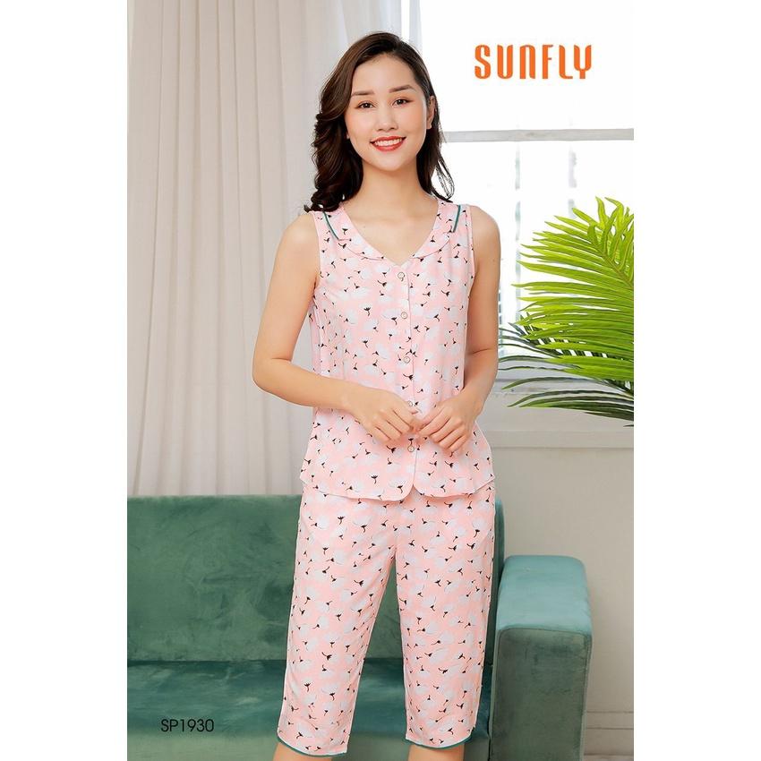 SP1930 BỘ MẶC NHÀ LANH ÁO SÁT NÁCH QUẦN NGỐ