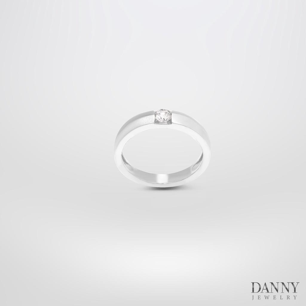 Nhẫn Đôi Danny Jewelry Bạc 925 Đính Đá CZ Xi Rhodium N0088/N0086