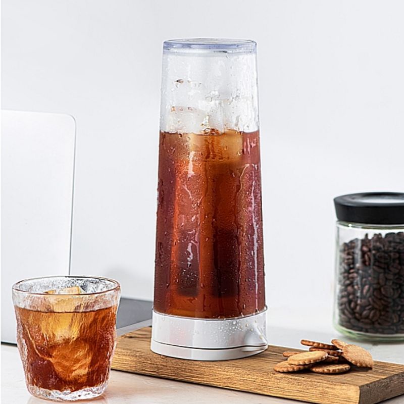 Bình Pha Cafe COLD BREW (Cà Phê Ủ Lạnh) Nhựa Nguyên Sinh ABS 1.1L- Giao Màu Ngẫu Nhiên