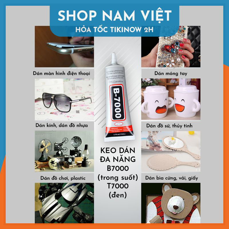 Keo Acrylic B7000 / T7000 Dán Kính Điện Thoại, Dán Giày, Dán Nhựa, Kim Loại, Gỗ, Đá, Thủy Tinh, Da