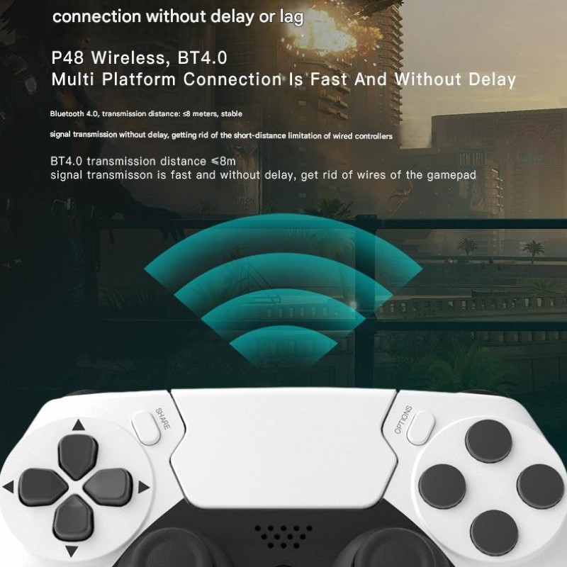 Gamepad Tay Game Không dây Bluetooth TP4 cho máy tính - điện thoại - máy tính bảng hàng nhập khẩu