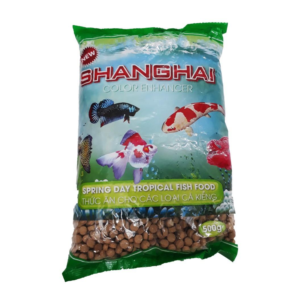 Thức ăn cho cá cảnh gói 500g Shanghai