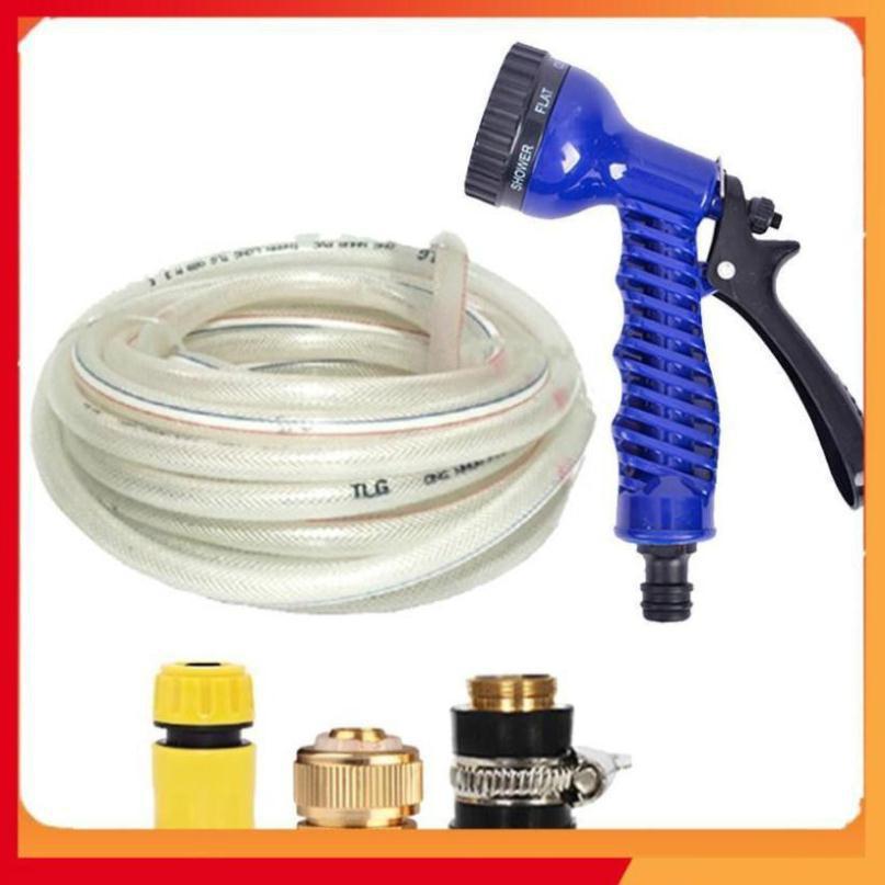 Bộ dây và vòi xịt tăng áp lực nước,rửa xe, tưới cây 20m 206843