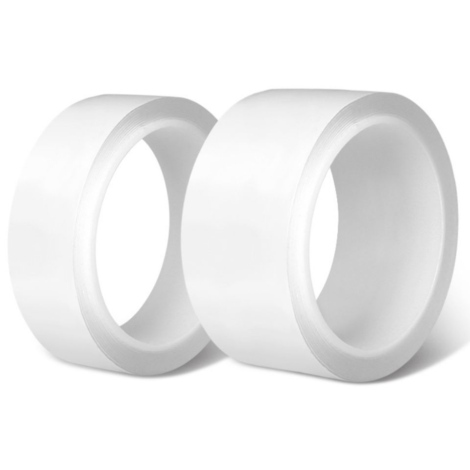 Băng keo 2 mặt Nano siêu dính. siêu chắc chắn. Dính trên mọi vật chất. Có thể tái sử dụng dài 3m rộng 3mm giày 2 ml