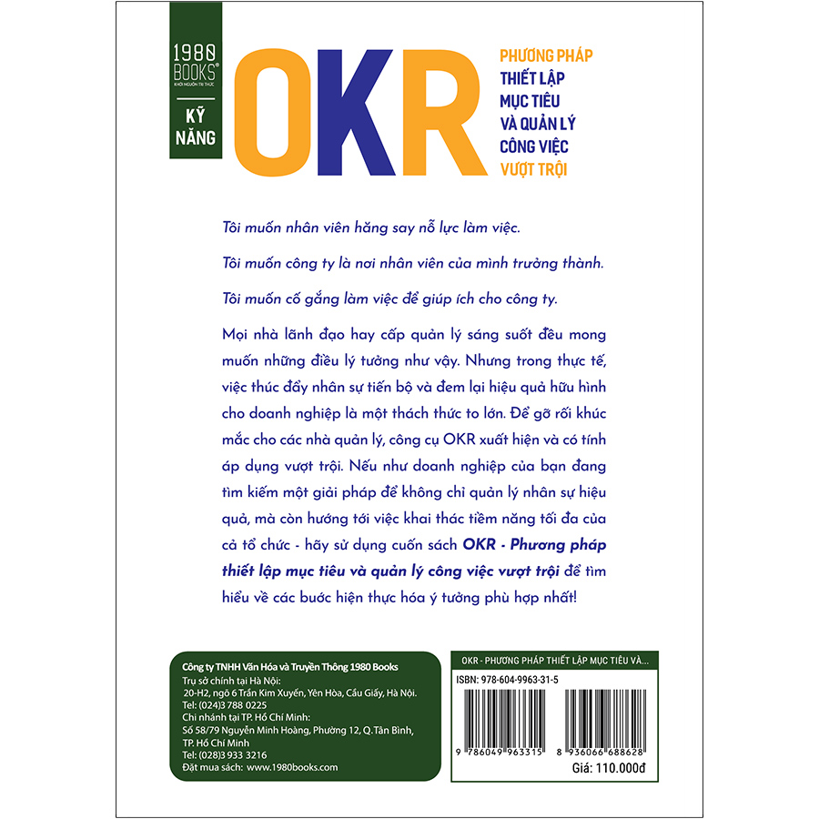 OKR - Phương Pháp Thiết Lập Mục Tiêu Và Quản Lý Công Việc Vượt Trội