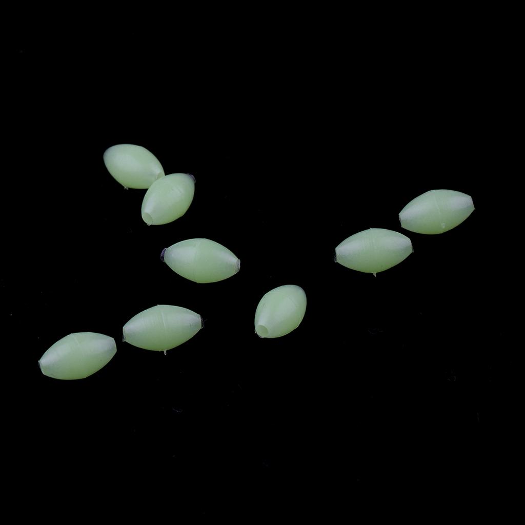 100Pcs Fishing Beads Round Luminous Rig Beads Sea Fishing Floating Tackle