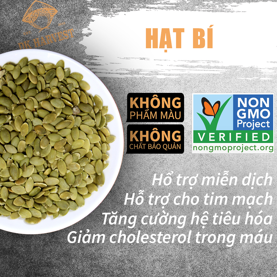 Hạt Bí Xanh DK Harvest (đã tách vỏ)