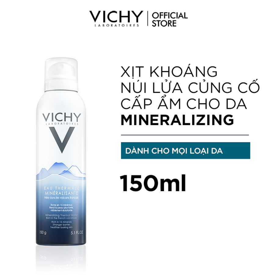 Bộ Sản Phẩm Nước Xịt Khoáng Cấp Ẩm Và Bảo Vệ Da Vichy Mineralizing Thermal Water