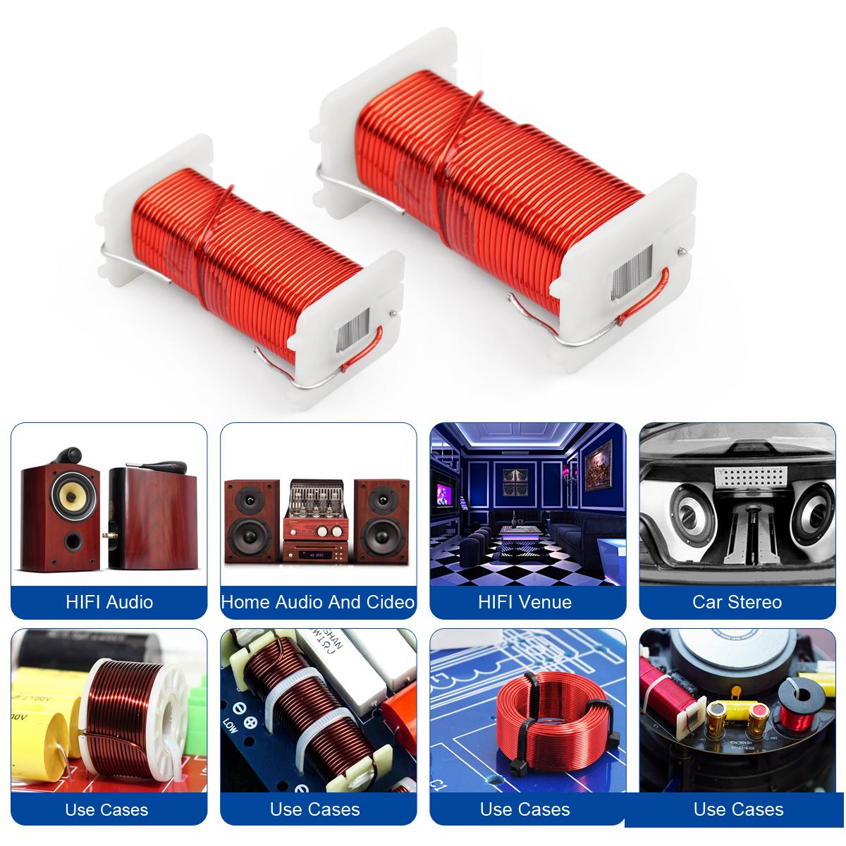 1 Cái 1.2mm 0.5MH-2.4MH Lõi Sắt Cuộn Cảm Cuộn Dây Đồng Không Oxy Cuộn Cảm Đồng Cho Tùy Chỉnh Bộ Chia Tần Số Tự Làm Màu Sắc: 1.2mm 0.5MH