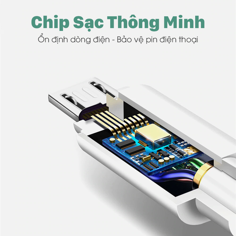 Củ sạc JUYUPU A8 2A giá rẻ bộ sạc kèm dây cáp sạc dành cho iPhone Micro Type C sạc điện thoại Samsung OPPO Vivo HUAWEI XIAOMi - HÀNG CHÍNH HÃNG