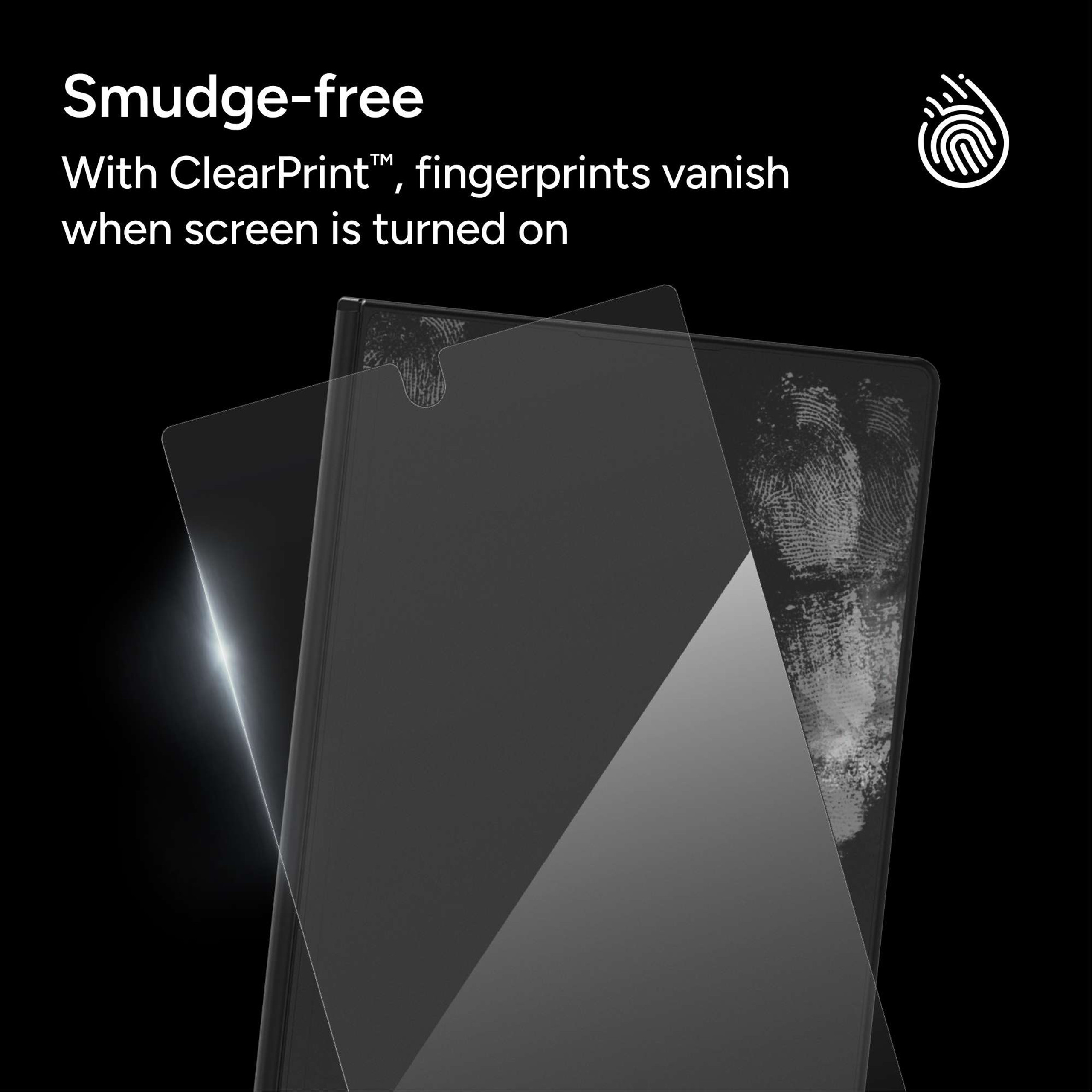 Kính dán màn hình ZAGG InvisibleShield Glass Elite cho Samsung Galaxy Z Fold 7 có khung trợ dán chống vân tay_ Hàng Chính Hãng