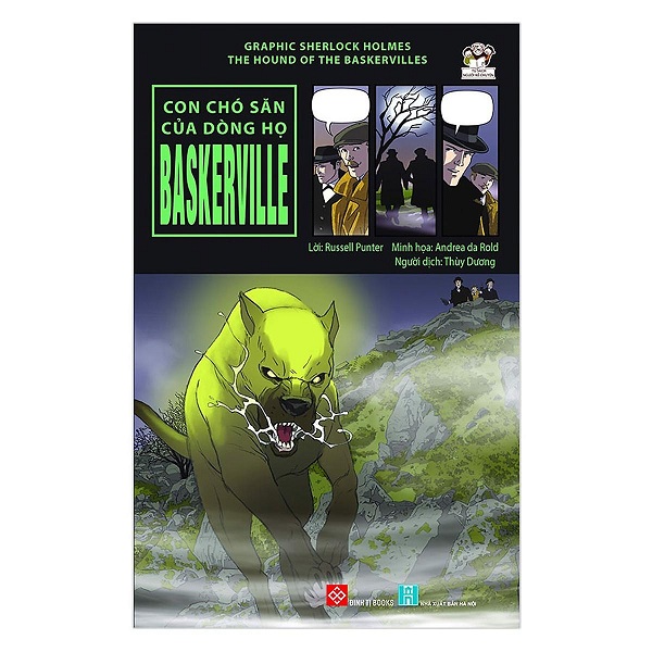 Cuốn sách cuốn hút với những hình ảnh đồ họa đặc sắc: Graphic Sherlock Holmes - The Hound Of The Baskervilles - Con Chó Săn Của Dòng Họ Baskerville