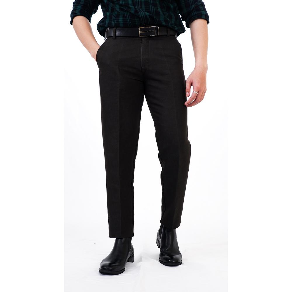 Quần Kaki Cao Cấp Phong Cách Công Sở LENCITY Cotton Thoải Mái Co Giãn Siêu Nhẹ Dáng Âu Nam Nâu Đen 2047LTC4