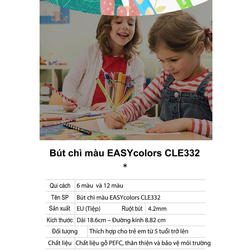 Bộ 6 cây bút chì màu STABILO EASYcolors, thuận tay trái (CLE33L/6