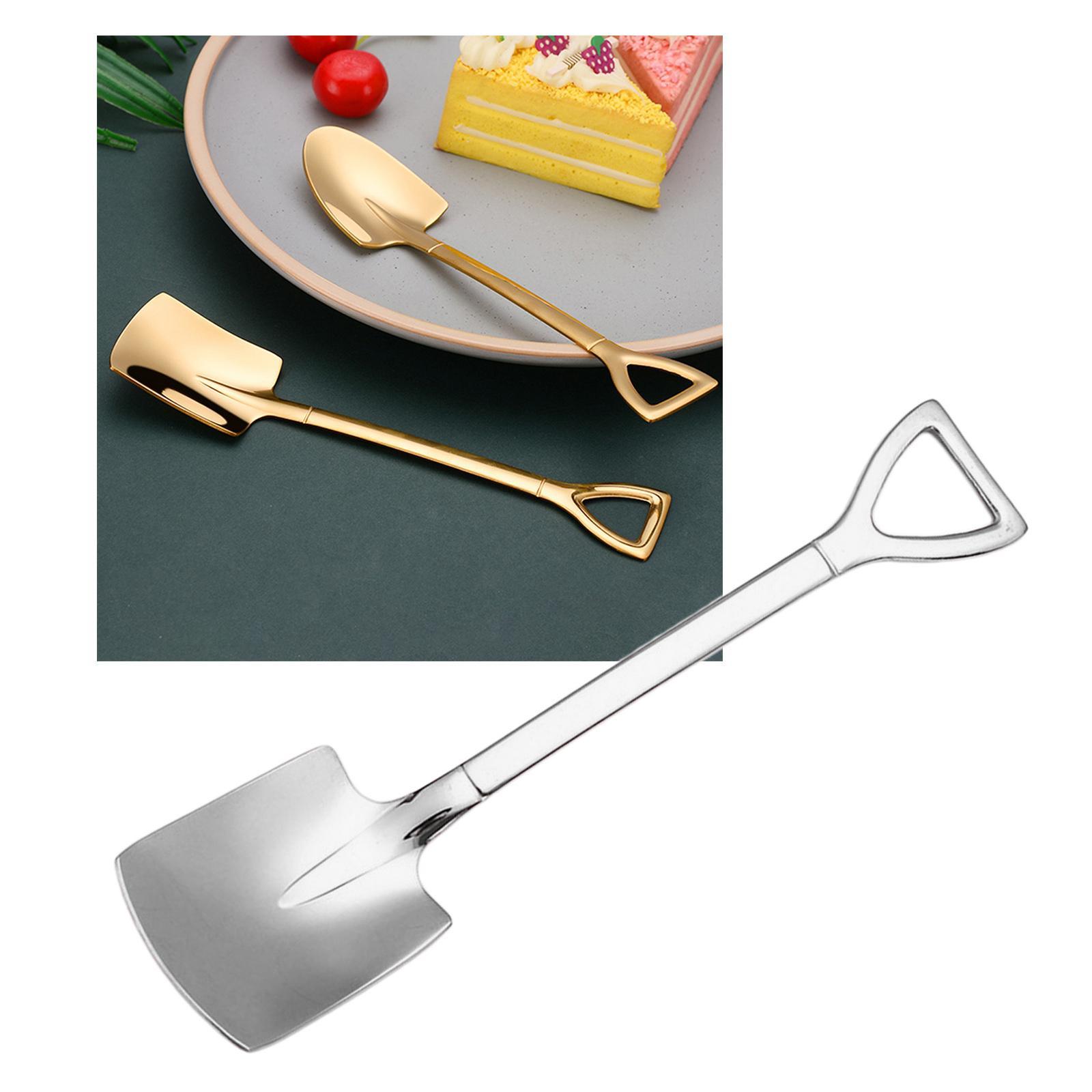 2pcs Dessert Stirring Mixing Spoon for Cream of Sugar Coffee