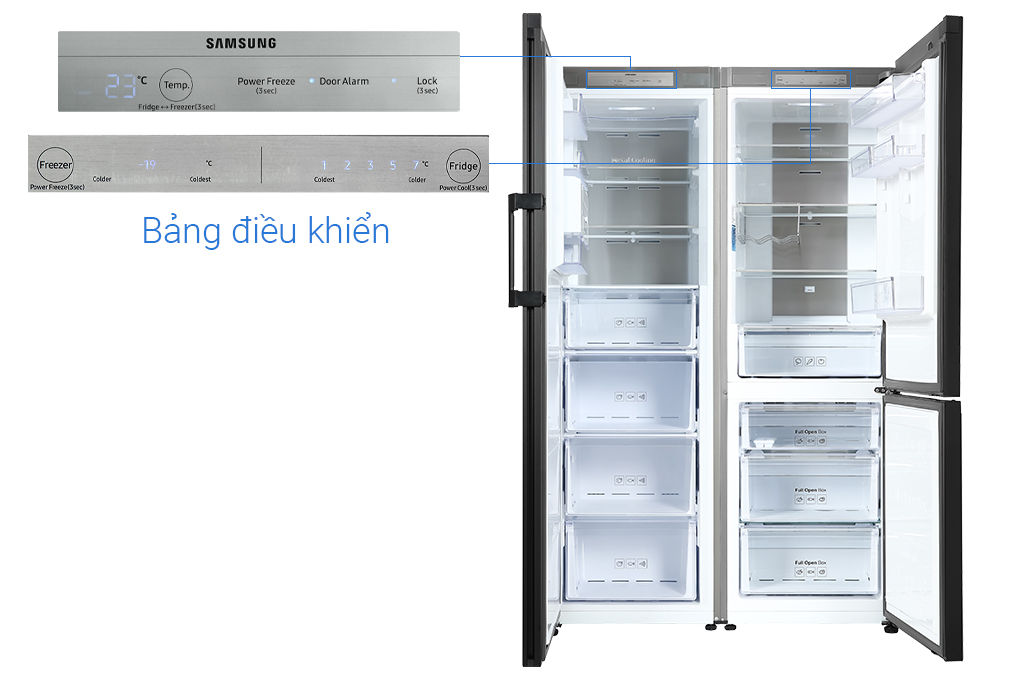 Combo Tủ lạnh Samsung RZ32T744535/SV &amp; RB33T307055/SV - Hàng chính hãng