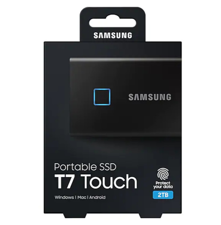 Ổ Cứng Di Động Samsung Portable SSD T7 Touch 2TB MU-PC2T0 - Hàng Chính Hãng