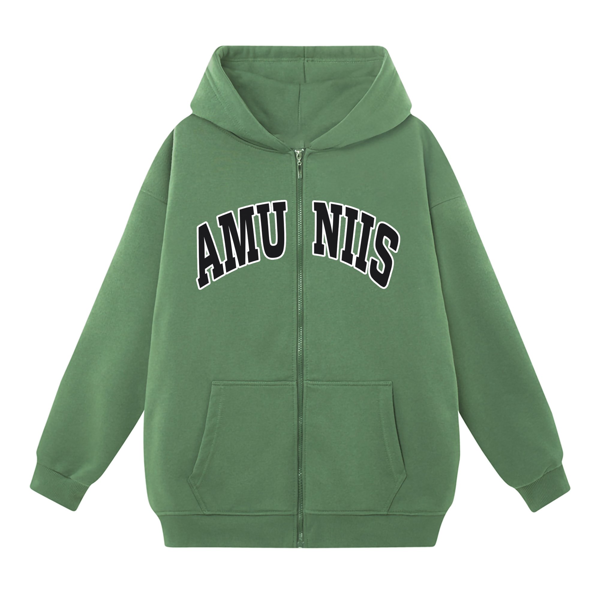 Áo khoác nỉ nam nữ Hoodie Zip SAM CLO có mũ khóa kéo chất tay dài thu đông form rộng ZIP AMU