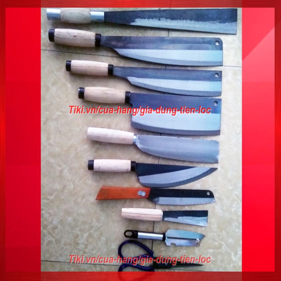 Bộ dao bếp 10 món thép tốt