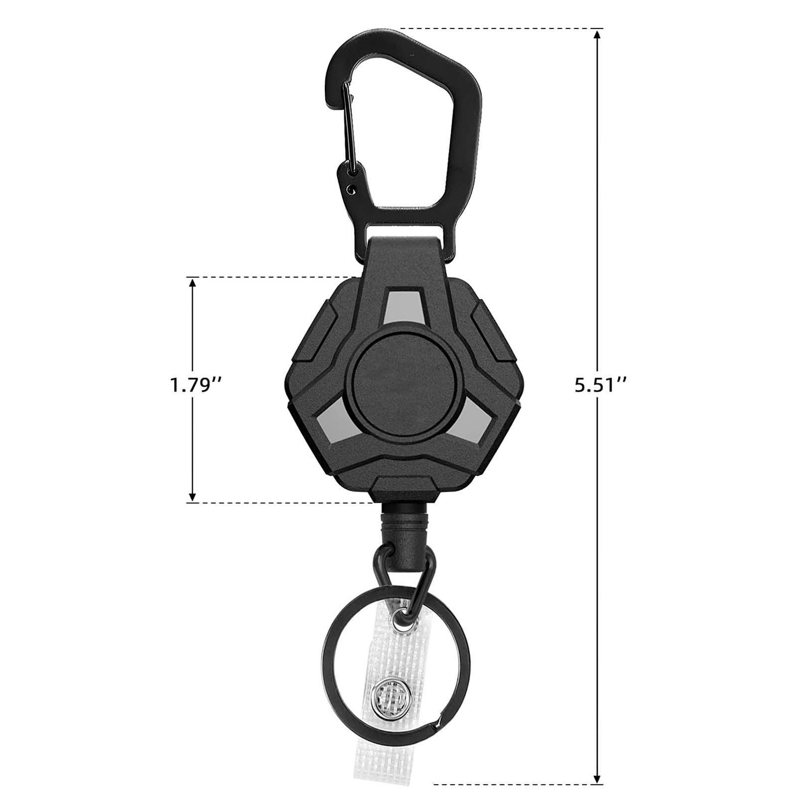 Retractable Keychain Storage Hook Outdoor Carabiner for Picnic Outdoor