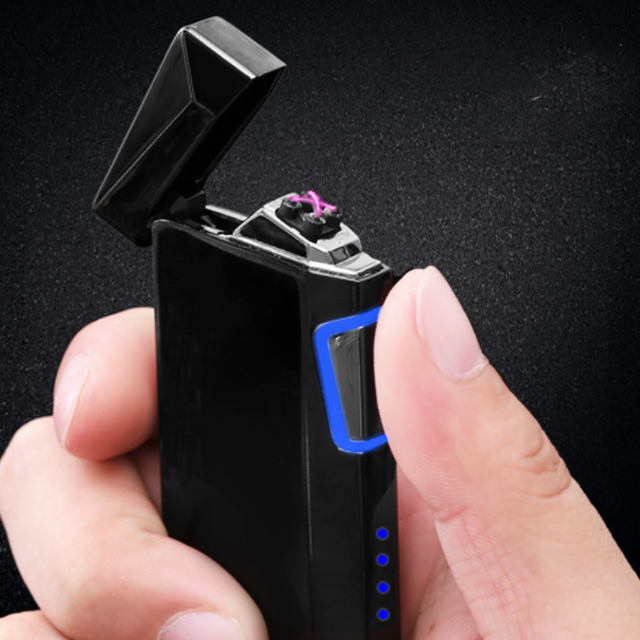 Vỏ Hột Quẹt Bật Lửa Sạc Điện USB JOBON ZB310 Thiết Kế Đẹp Độc Lạ, Tia Lửa Plasma - giao màu ngẫu nhiên