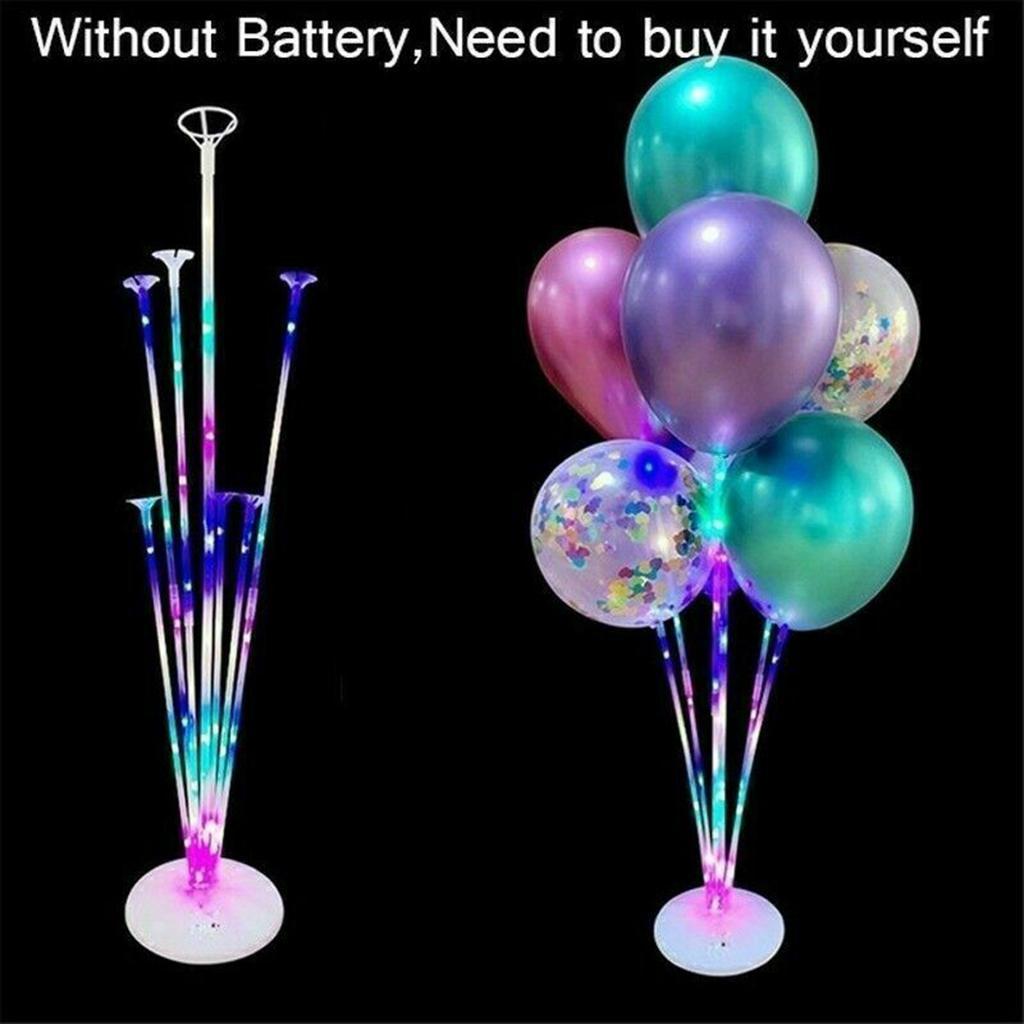 2X LED Balloon Holder Balloon Stand Decorative Party Holidays Anniversary