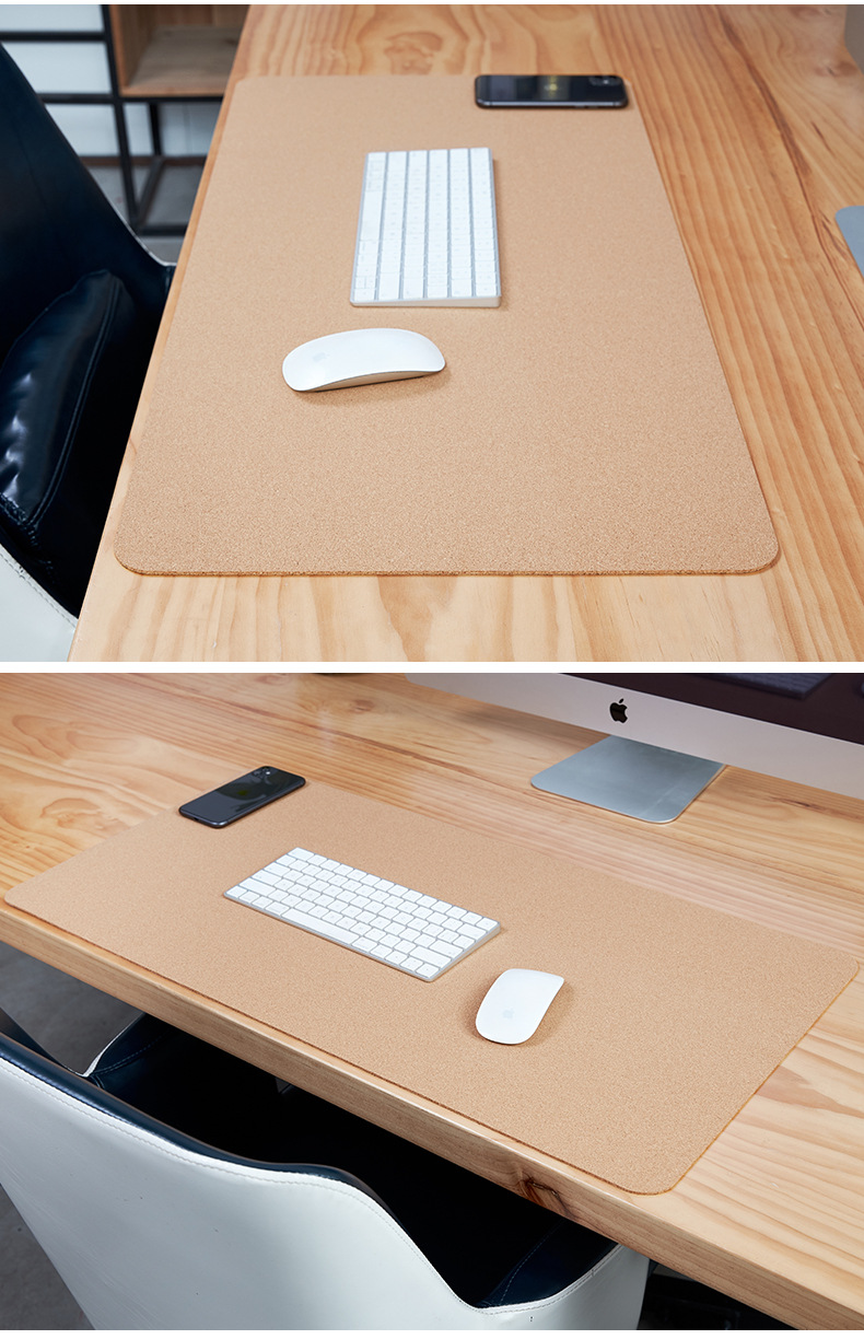 Miếng lót chuột, Thảm trải bàn làm việc, Bàn di Chuột Mouse Pad Full Size Chất Liệu Gỗ Sồi Cork