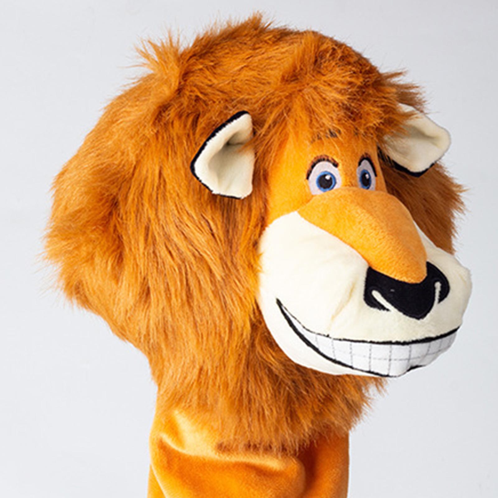 Cute Plush Golf Head Cover Animal Lion Club No.1 Driver Headcover Protective Professional Universal Club Carrying Protector Accessories for Golfer