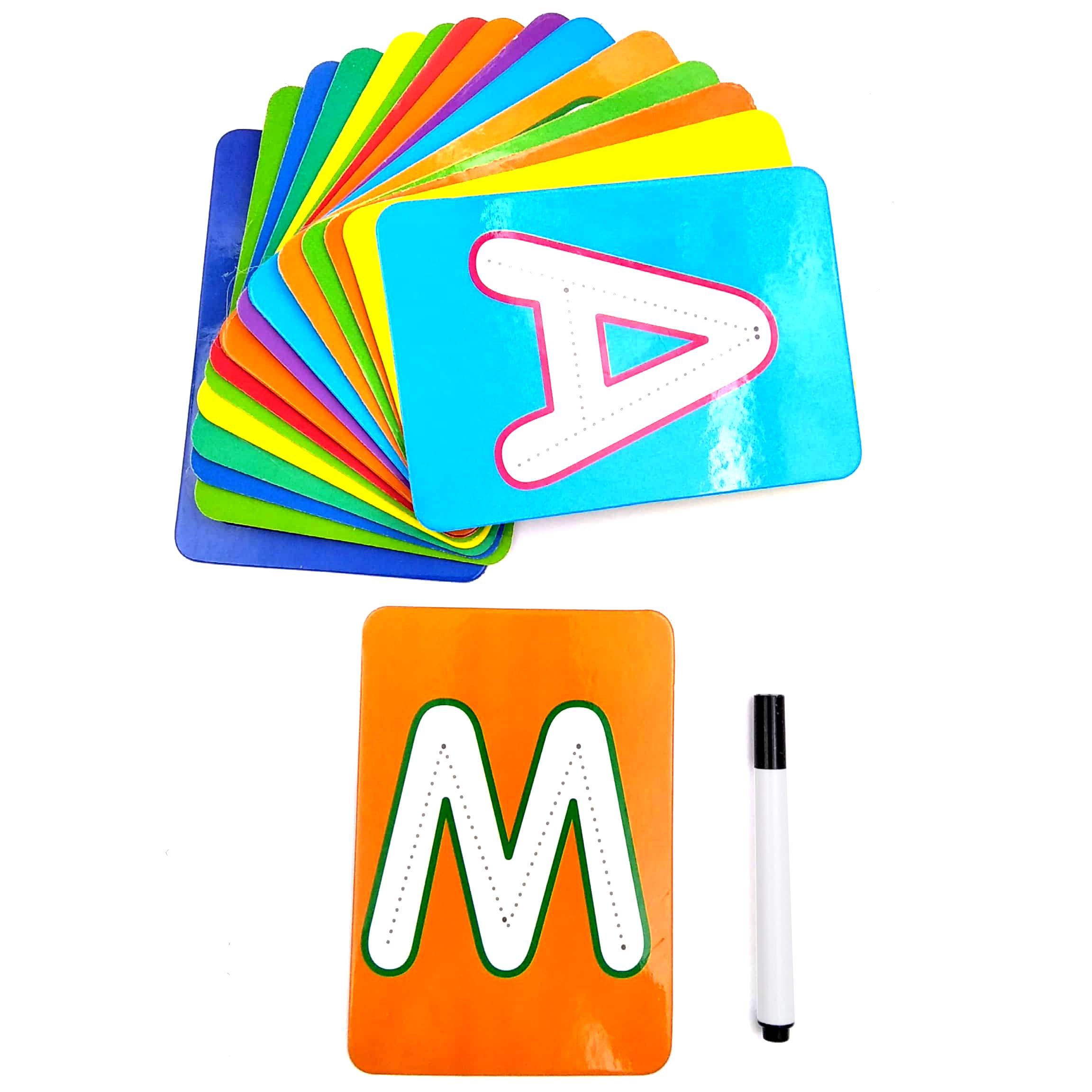 Let's Write Mini Flash Crads - ABC Upper Case &amp; Colours