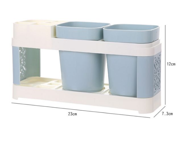 Kệ đựng 2 ly và bàn chải đánh răng để bàn