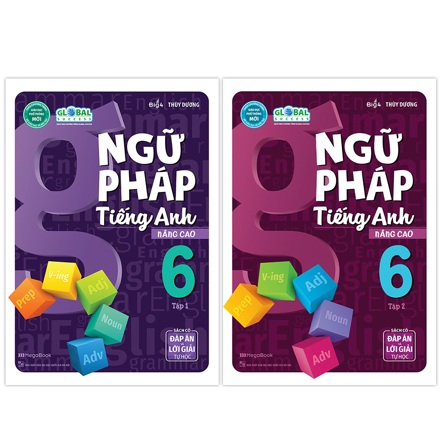 Combo Ngữ Pháp Tiếng Anh Nâng Cao Lớp 6 Global (2 Tập)